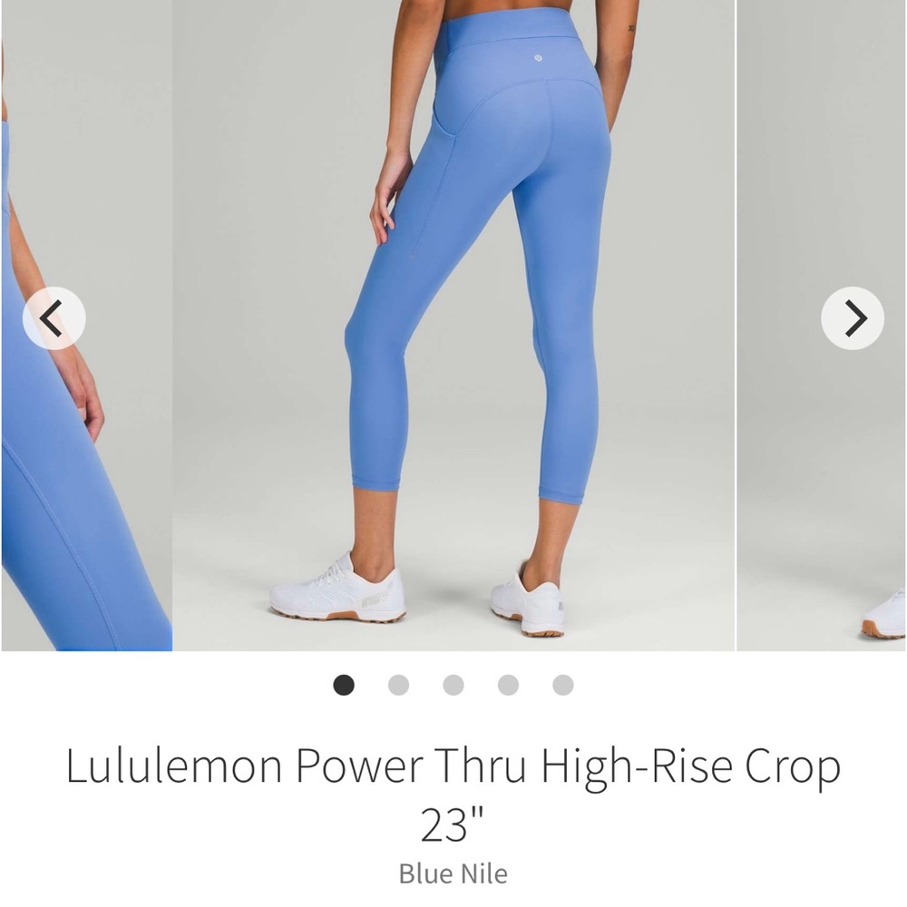 Lululemon Power Thru High-Rise Crop 23” - Picture 9 of 9